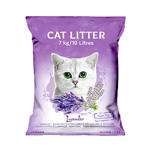 Cat litter in maxi pillow packaging